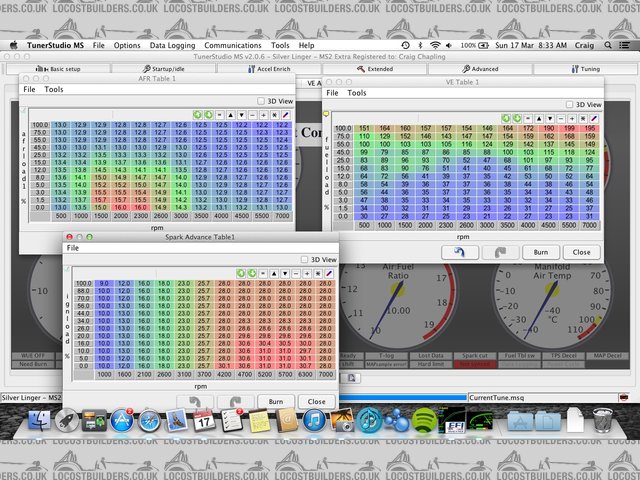 Tuner Studio Tables